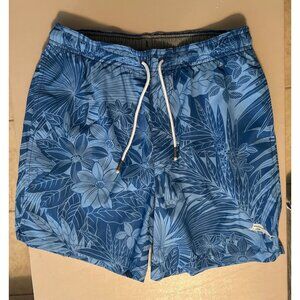 Men Tommy Bahama Blue Floral Swim Shorts Size S NWT